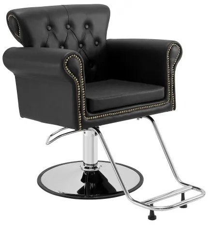 VEVOR Salon Chair, Barber Chair for Hair Stylist, Styling Chair with Heavy Duty Hydraulic Pump, 360° Swivel Hair Salon Chair with Footrest for Beauty Spa Shampoo, Max Load Weight 330 lbs, Black