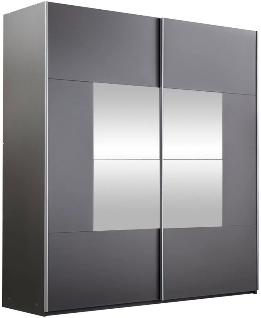 Ντουλάπα Boston 203 συρόμενη-Graphite