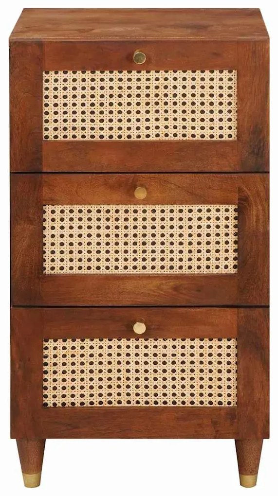 vidaXL Πλαϊνό γραφείο με συρτάρι Καφέ 40 x 33.5 x 75 εκ