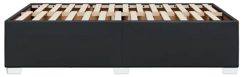vidaXL Πλαίσιο Κρεβατιού Μαύρο 120 x 200 εκ. από Συνθετικό Δέρμα