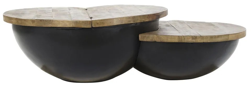 Τραπεζάκι Καφέ DKD Home Decor Ξύλο Μέταλλο 114 x 76 x 33 cm