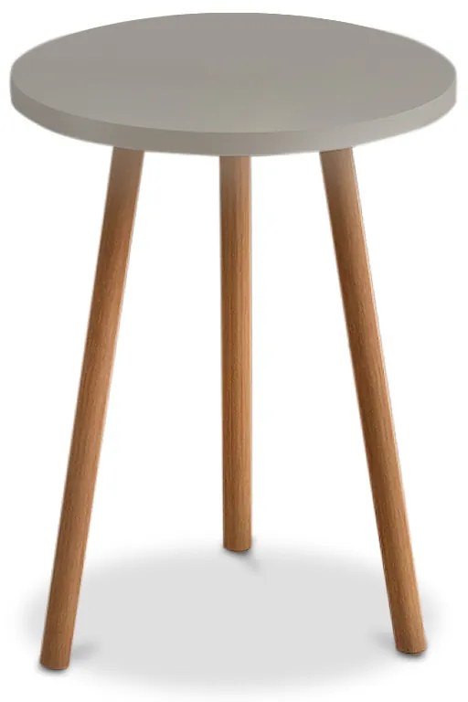 Τραπεζάκι βοηθητικό Roma Megapap χρώμα cappuccino 33,5x33,5x46εκ.