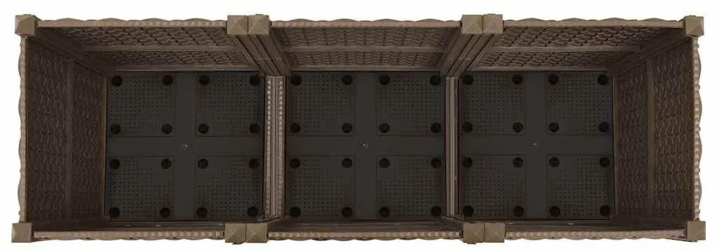 vidaXL Υπερυψωμένο Κρεβάτι 120x40x38 εκ. από Πολυπροπυλένιο