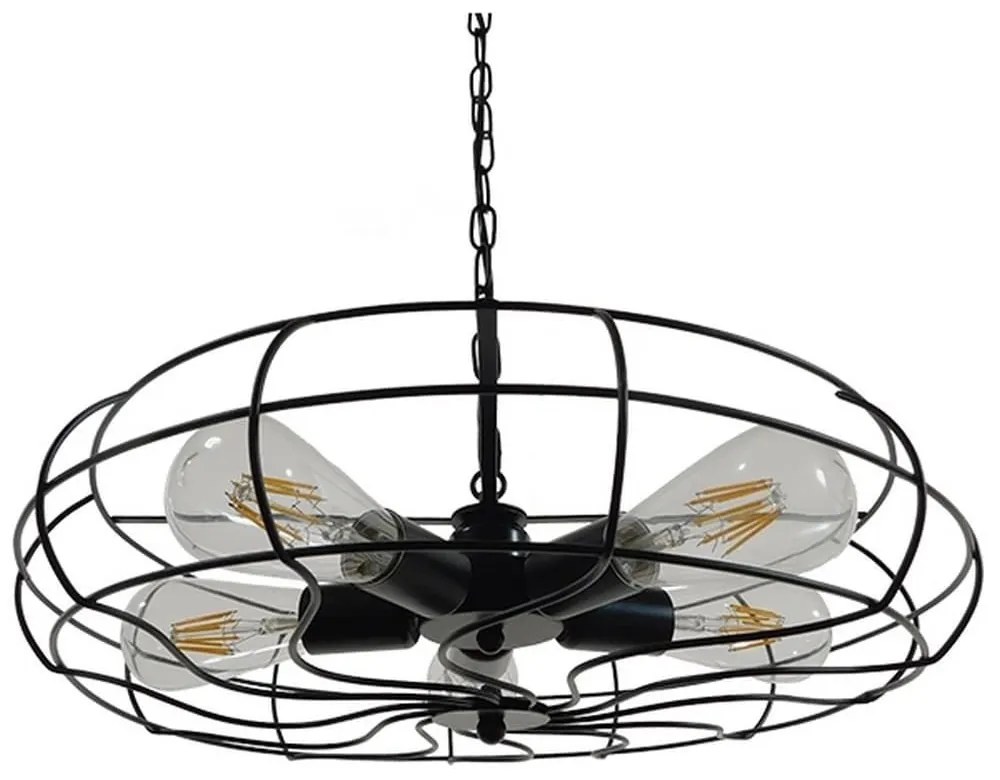 Φωτιστικό Οροφής Helix 01164 Black GloboStar Metal