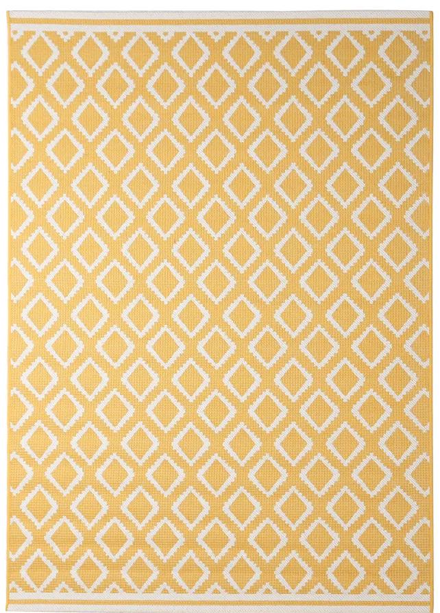 Καλοκαιρινό χαλί ψάθινο Flox 3 Yellow 200 x 285