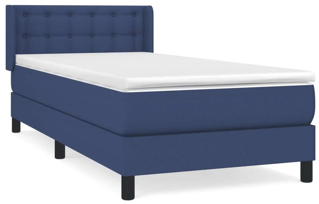 ΚΡΕΒΑΤΙ BOXSPRING ΜΕ ΣΤΡΩΜΑ ΜΠΛΕ 80X200 ΕΚ. ΥΦΑΣΜΑΤΙΝΟ 3129991