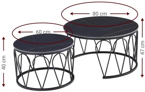 Τραπεζάκια σαλονιού Vitro-Mauro