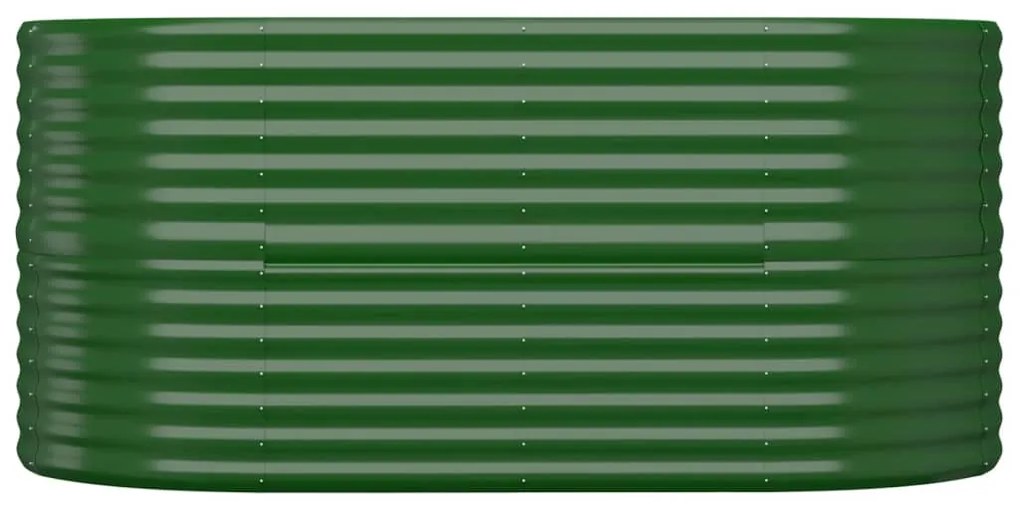 vidaXL Ζαρντινιέρα Πράσινη 152x80x68 εκ Γαλβανισμένος χάλυβας