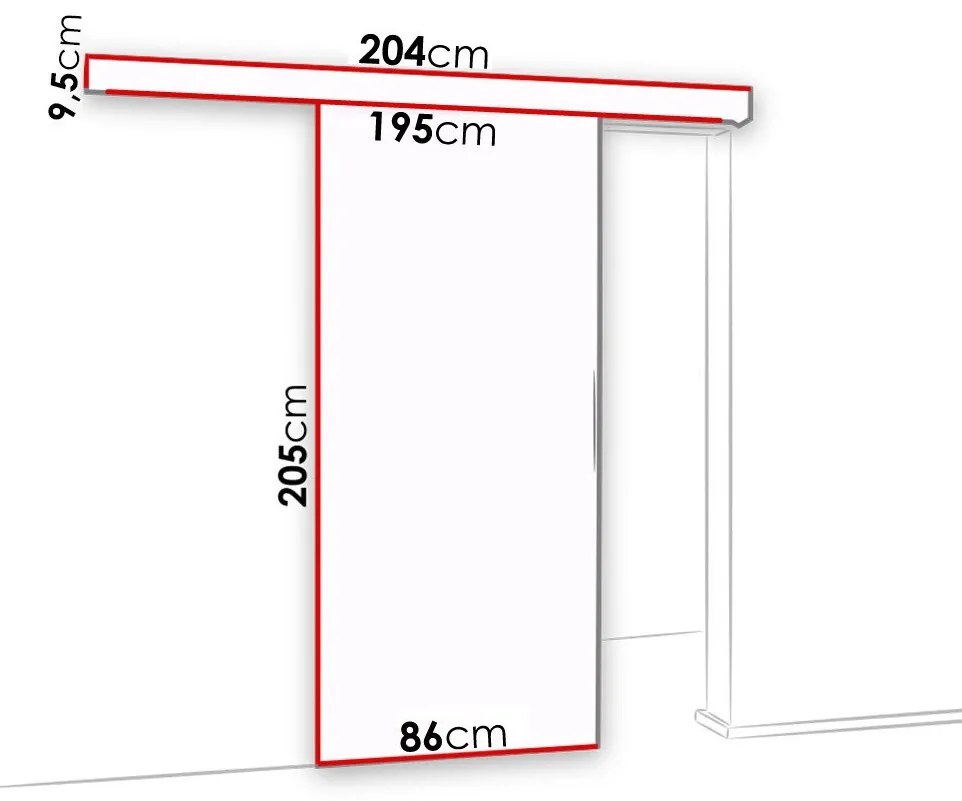 Συρόμενες πόρτες Dover 123, 25 kg, Ανθρακί, Μαύρο, Πλαστικοποιημένη μοριοσανίδα, Γκρι, Αλουμίνιο | Epipla1.gr