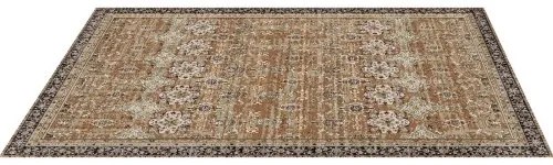 VEVOR Large Area Rug 6x9 ft Anti-Skid Indoor Floor Mat Vintage Brown Green