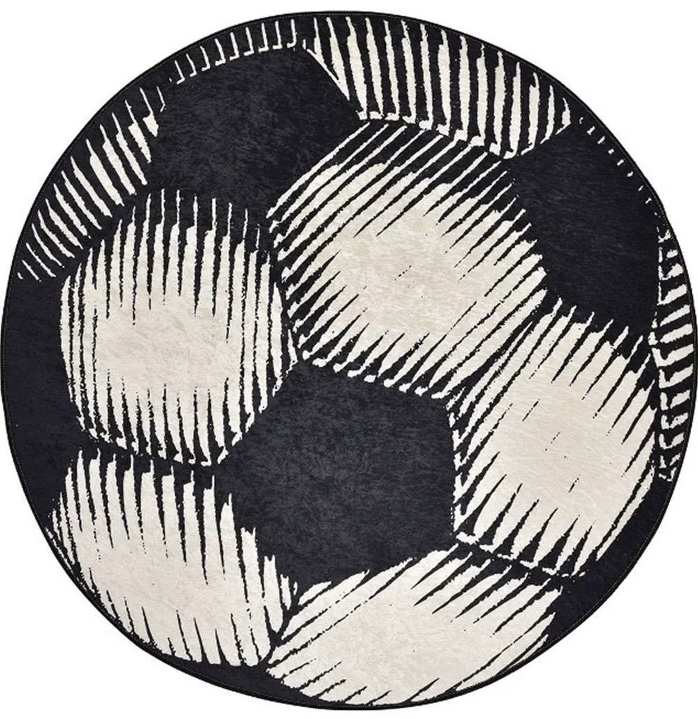 Χαλί Ball Black-White Conceptum Hypnose 200X200cm Round