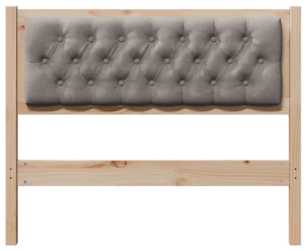 vidaXL Κεφαλάρι Άλλο Καφέ και ταμπά 100 cm Μασίφ ξύλο πεύκου