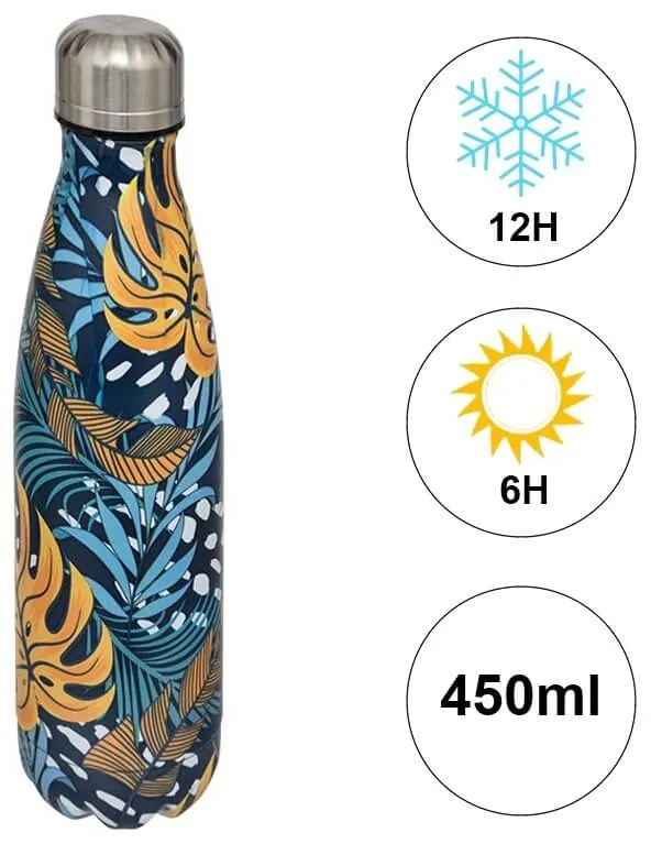 Mπουκάλι Θερμός 5five με χωρητικότητα 500ml και διατήρηση θερμοκρασίας 6h ζεστό / 12h κρύο