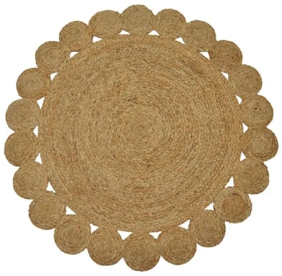 Χαλί Voni Inart φυσικό γιούτα Φ100x1εκ 302-000006 302-000006 Καφέ