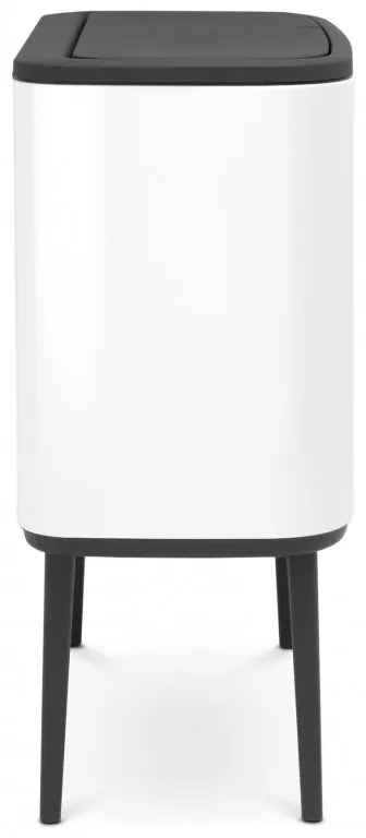 Κάδος Brabantia Bo Touch 651110, 11+23 L, Ομαλό και αθόρυβο άνοιγμα, Μεγάλο άνοιγμα, Λευκό