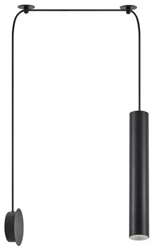 Κρεμαστό Φωτιστικό Οροφής 1xE27-GU10 Adept Tube Homelighting-77-8903-Μαύρο 77-8903