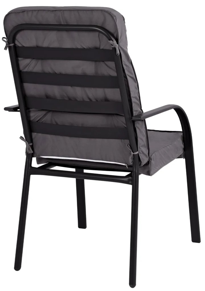 Καρέκλα - Πολυθρόνα ENDIKA C5680.01 Μεταλλική Γκρί με Μαξιλάρι 60x71x105Υ εκ. 60x71x105 εκ.