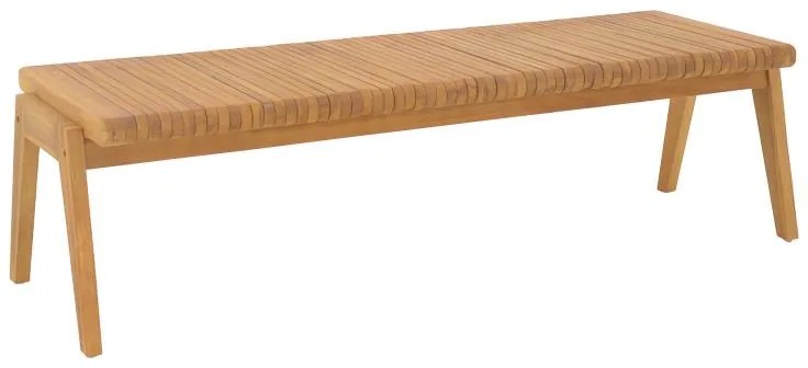 Παγκάκι Jey teak ξύλο σε φυσική απόχρωση 150x45x40εκ 150x57.5x80 εκ.