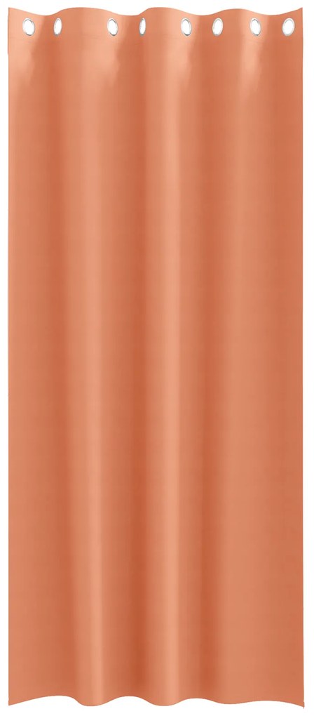 vidaXL Κουρτίνες με κουρτίνες 2 pcs Τερακότα 245 x 140 εκ. Πολυεστέρας