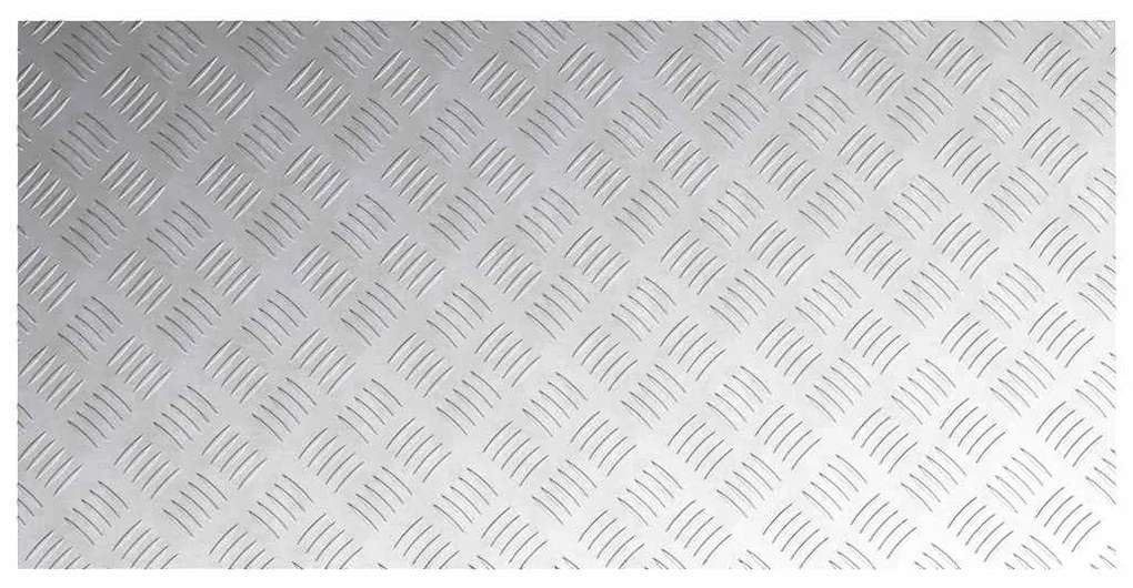vidaXL Επιφάνειες Καρό 2 pcs Ασημί 100 x 50 cm Αλουμίνιο