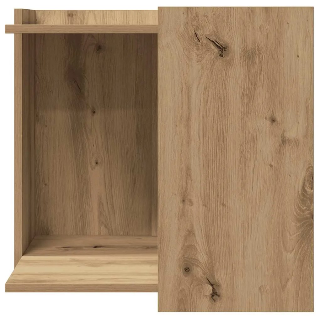 vidaXL Τουαλέτα Γάτας Περίφραξη Αρτισιανή Δρυς 53x53x51 εκ Επεξ. Ξύλο