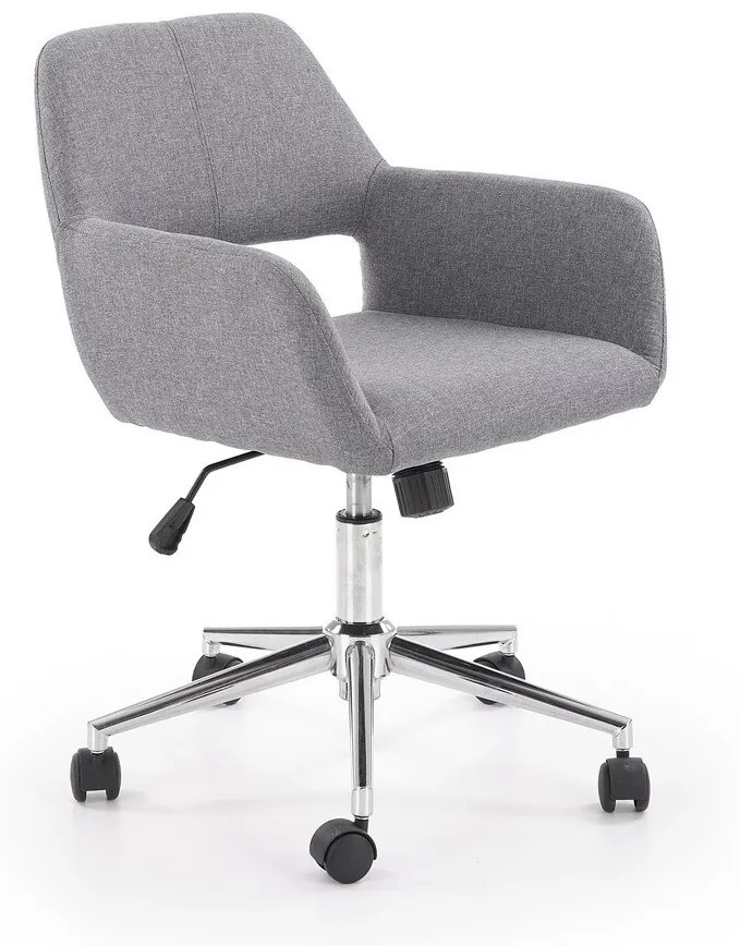 Καρέκλα γραφείου Houston 553, Γκρι, 75x55x56cm, 9 kg, Με μπράτσα, Με ρόδες, Μηχανισμός καρέκλας: Κλίση | Epipla1.gr