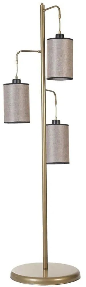 Φωτιστικό Δαπέδου Jozef 534LUN4524 Φ40x150cm 3xE27 40W Grey-Gold Opviq