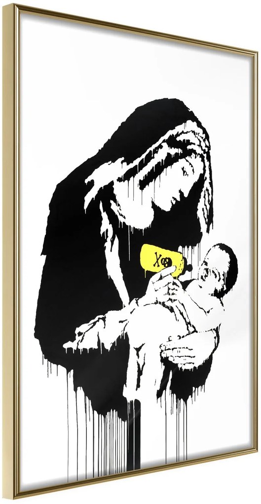 Αφίσα - Banksy: Toxic Mary - 40x60 - Χρυσό - Χωρίς πασπαρτού