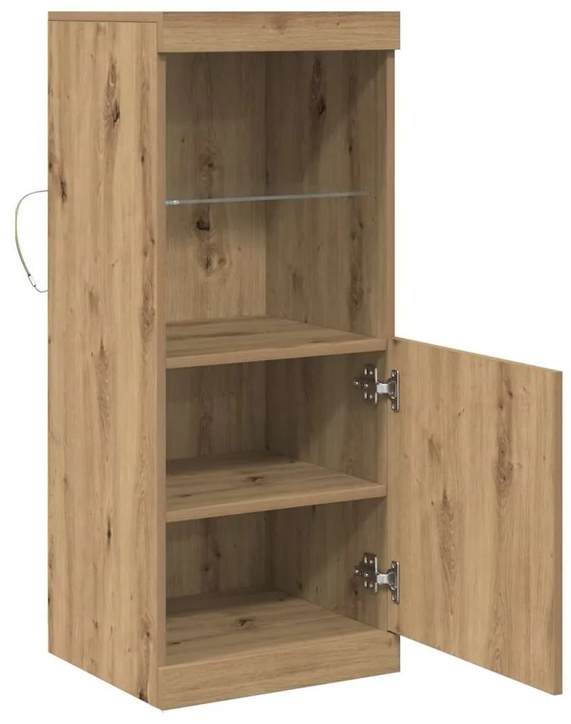 vidaXL Πλαϊνό γραφείο artisan δρυς 41 x 37 x 100 εκ Επεξεργασμένο ξύλο