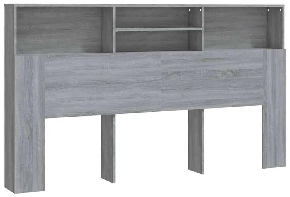 Κεφαλάρι Με Αποθηκευτικό Χώρο Γκρι Sonoma 180 x 19 x 103,5 εκ. - Γκρι