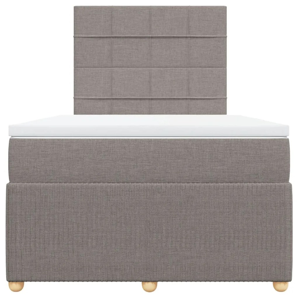 ΚΡΕΒΑΤΙ BOXSPRING ΜΕ ΣΤΡΩΜΑ TAUPE 120X200 ΕΚ. ΥΦΑΣΜΑΤΙΝΟ 3294327