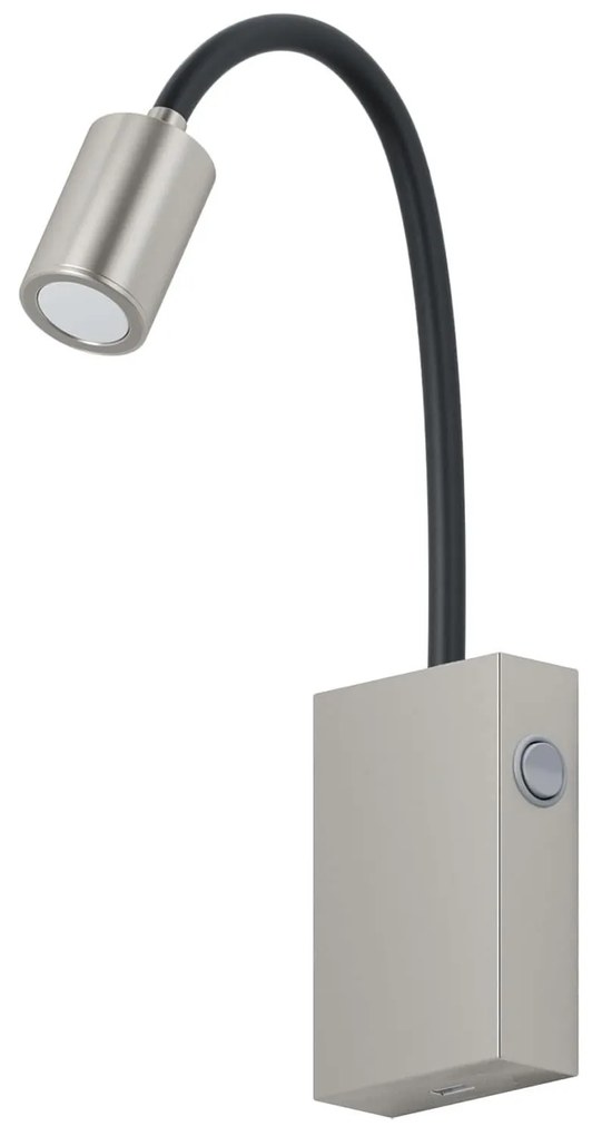 Φωτιστικό Τοίχου Led Tazzoli 96567 Silver Eglo Metal