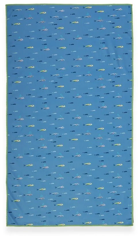 Πετσέτα Θαλάσσης Παιδική Fish Team Blue Nef-Nef Homeware Θαλάσσης 70x120cm Πολυέστερ