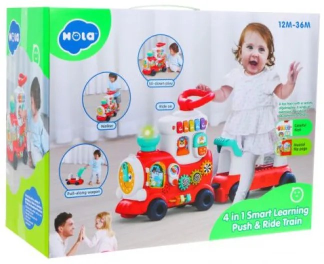 Smart Learning Push & Ride Train 4in1 HOLA