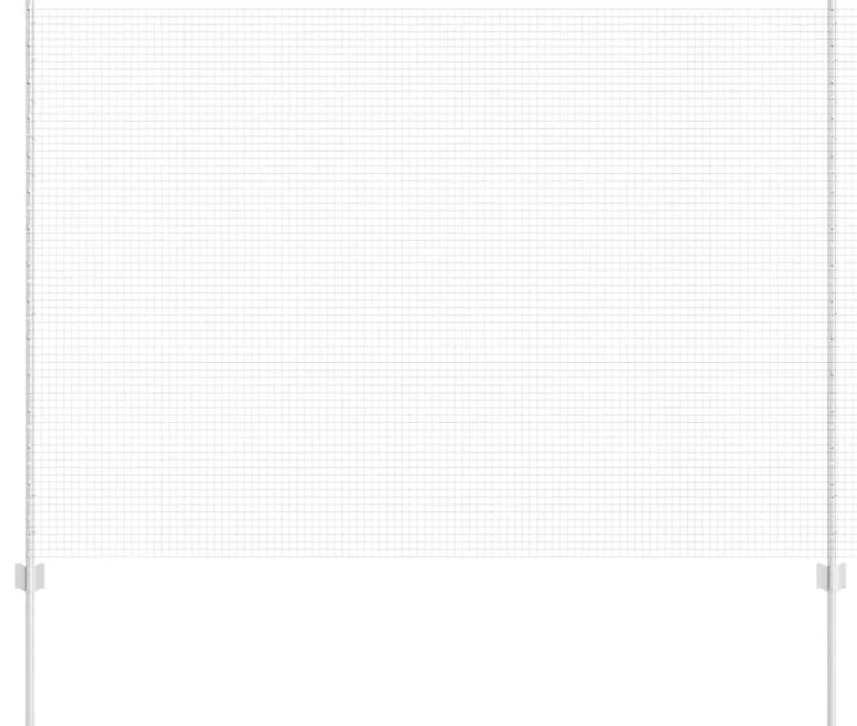 vidaXL Τεντώτο με στήριγμα Ασημί 1,5 x 10 m Ατσάλι