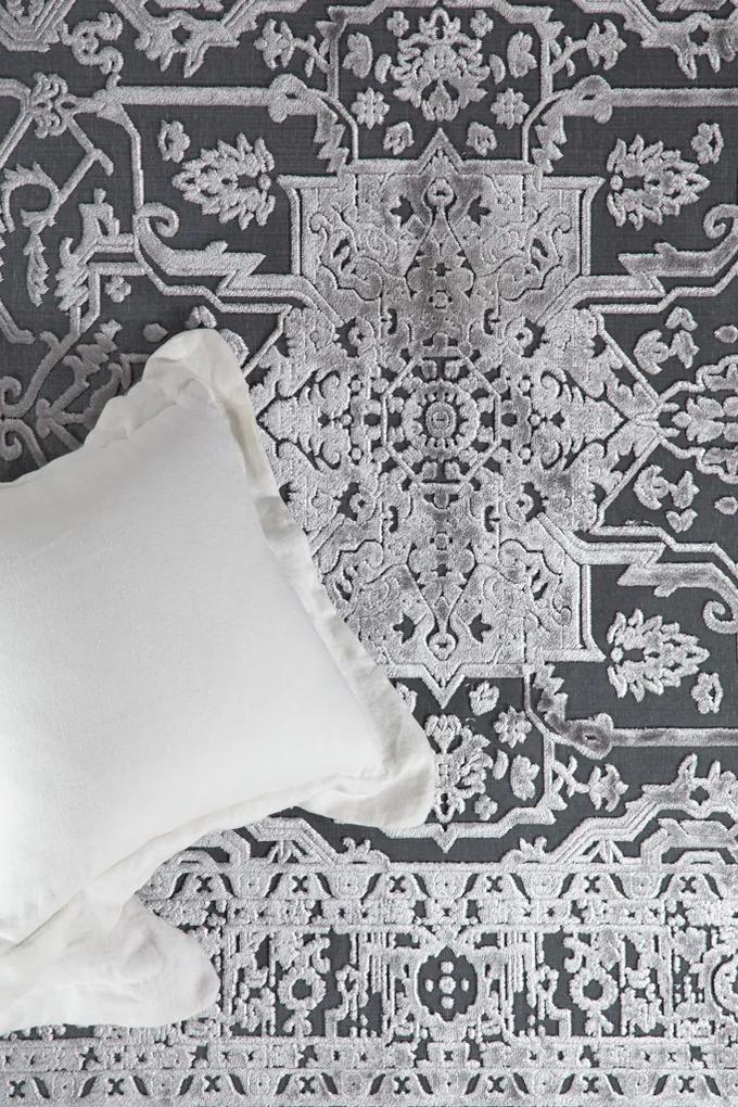 Χαλί Lotus Summer 2927 BLACK GREY Royal Carpet - 160 x 230 cm - 16LOTS2927BG.160230