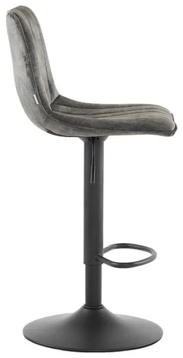 Σκαμπό Μπάρ FL1020 Fylliana Λαδί - Ανθρακί - Μαύρο 43x48x112 εκ. 2αδα