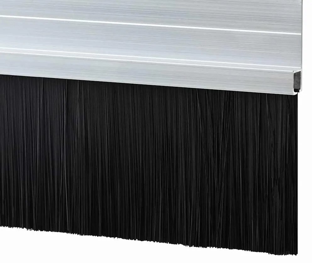 vidaXL Αυτοκόλλητες σφραγίδες πόρτας 2 pcs Ασημί 100 cm