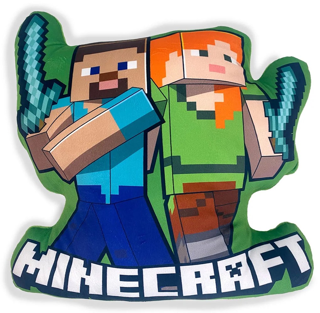 Βελουτέ Διακοσμητικό Μαξιλάρι Dimcol 3D Minecraft 18