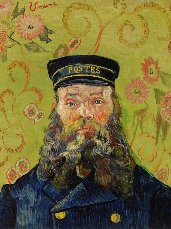 Αναπαραγωγή Portrait of the Postman Joseph Roulin, 1889, Vincent van Gogh