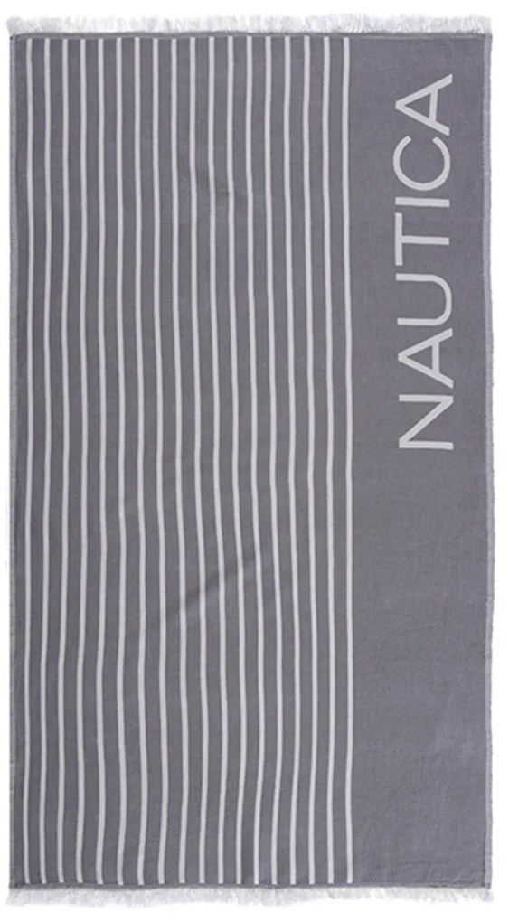 Πετσέτα Θαλάσσης - Παρεό (90x170) Nautica By Nef-Nef Homeware Stripe Grey