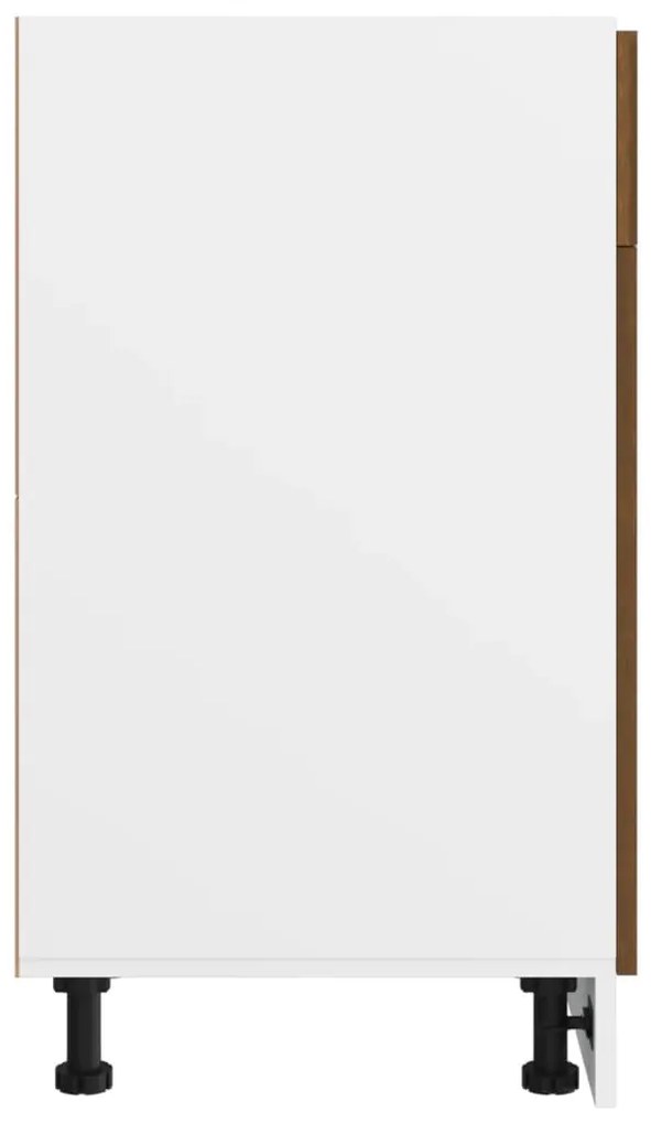 vidaXL Ντουλάπι με Συρτάρια "Lyon" Καφέ Δρυς 40x46x81,5 εκ. από Τεχνητό Ξύλο
