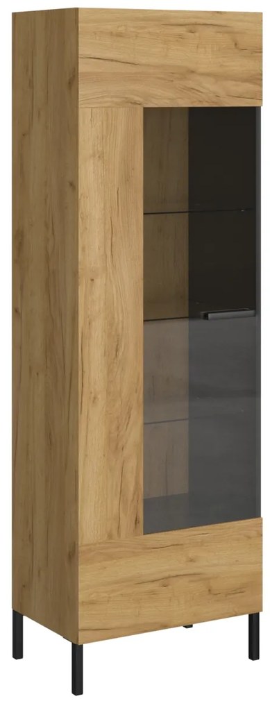 Βιτρίνα Santes Χρυσό Δρυς 64.2x42x197.5cm