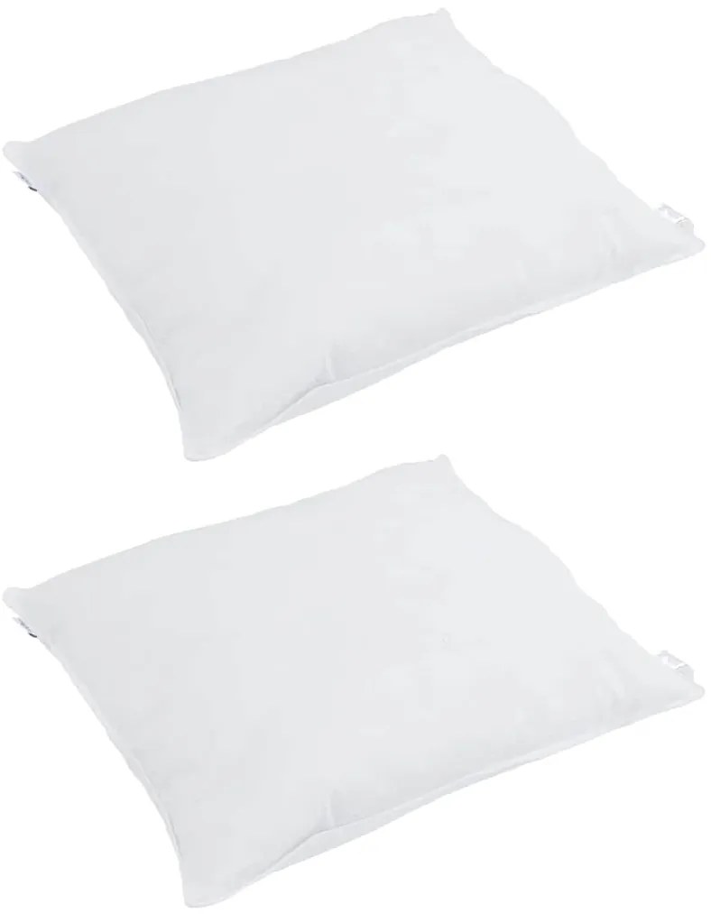 vidaXL Σετ Παπλωμάτων με μαξιλάρι 3 pcs Λευκό Φτέρος