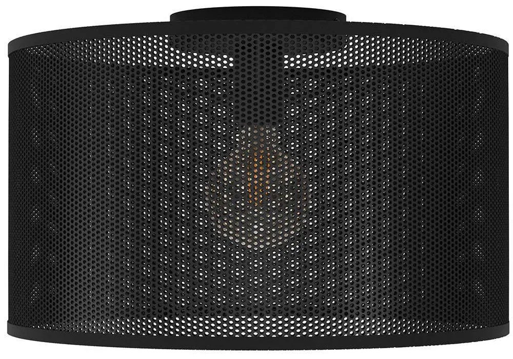 Φωτιστικό Οροφής - Πλαφονιέρα Manby 43794 Φ45x28cm 1xΕ27 40W Black Eglo Steel