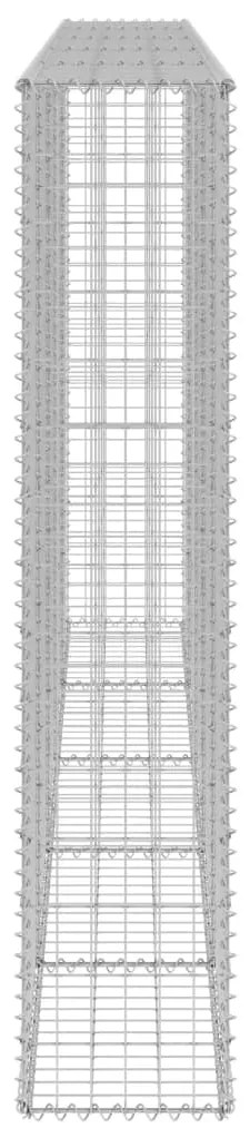 vidaXL Συρματοκιβώτιο Τοίχος 300x30x150 εκ. Γαλβαν.Χάλυβας + Καλύμματα