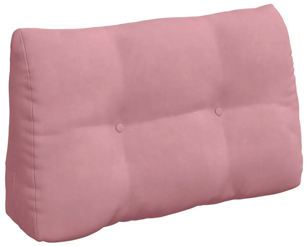 vidaXL Μαξιλάρι Πλάτης Ροζ 80 x 24 x 50 εκ Βελούδο