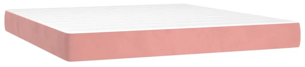 ΚΡΕΒΑΤΙ BOXSPRING ΜΕ ΣΤΡΩΜΑ ΡΟΖ 160X200 ΕΚ. ΒΕΛΟΥΔΙΝΟ 3132692