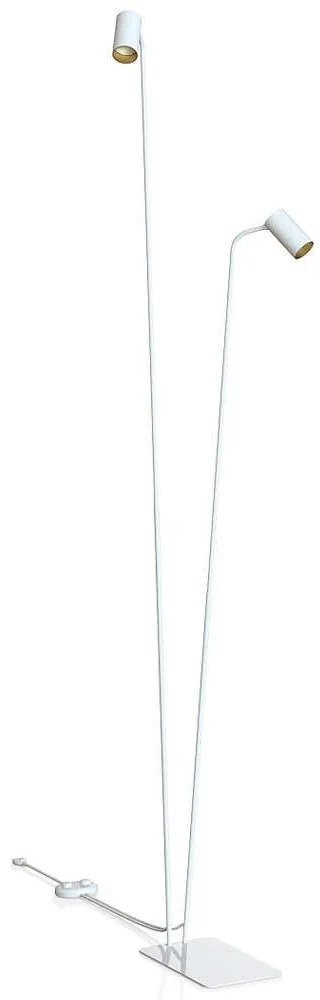 Φωτιστικό Δαπέδου Mono 7715 2xGU10 10W 212cm White-Gold Nowodvorski Metal, Plastic