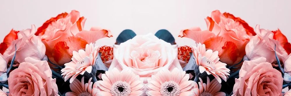 Εικόνα floral σύνθεση με ρομαντική πινελιά